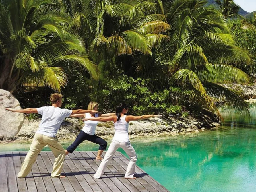 Yoga at Four Seasons Bora Bora