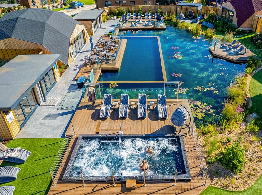 Yorkshire Spa Retreat — Wild Swim Pond and luxury lodges in the North York Moors